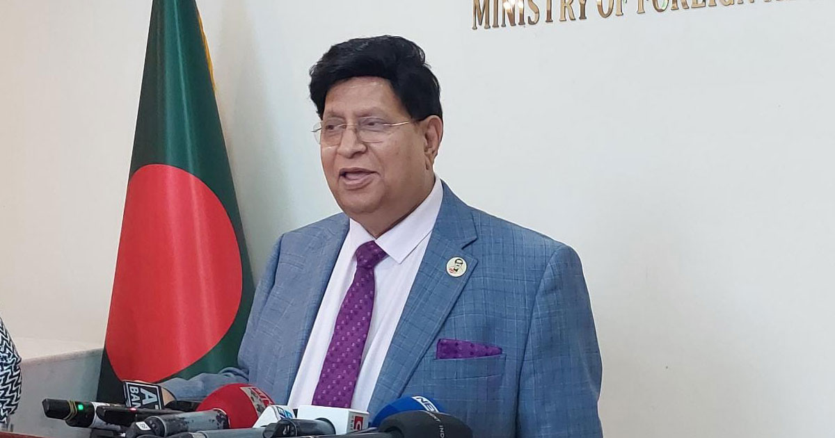 বাংলাদেশের পররাষ্ট্রমন্ত্রী ড. এ কে আব্দুল মোমেন। ছবি: বাসস