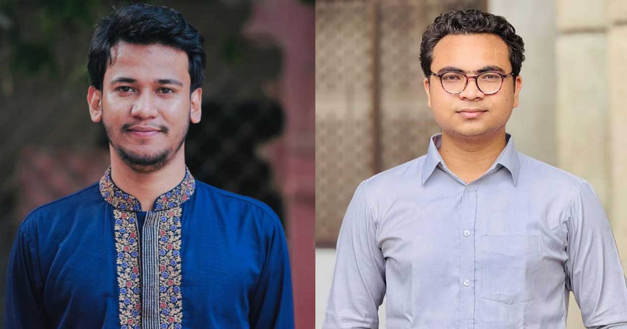 আতিক হাসান শুভ ও বাইজীদ হোসেন সা’দ। ছবি: সমিতির পেইজ থেকে