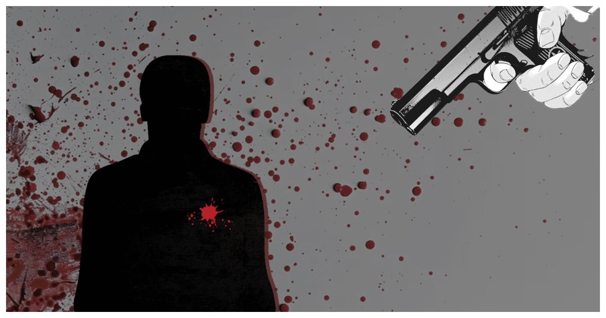 বন্দুকের গুলিতে হত্যার একটি প্রতীকী চিত্র। গ্রাফিক্স: টিবিএন