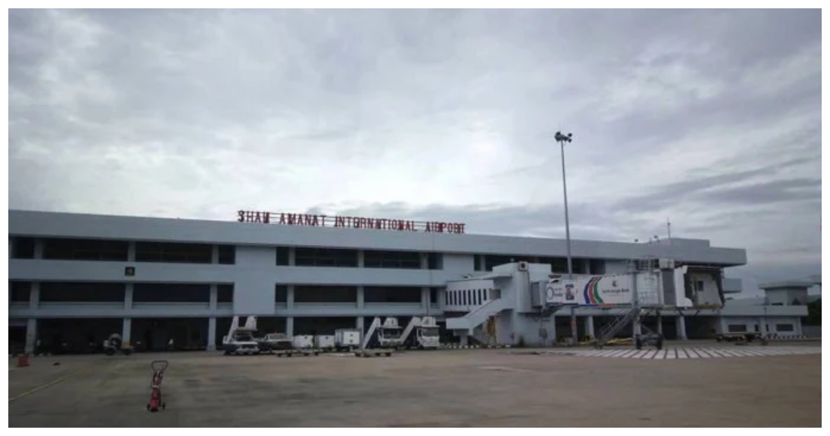 চট্টগ্রাম শাহ আমানত আন্তর্জাতিক বিমানবন্দর এলাকা। ছবি: বাসস