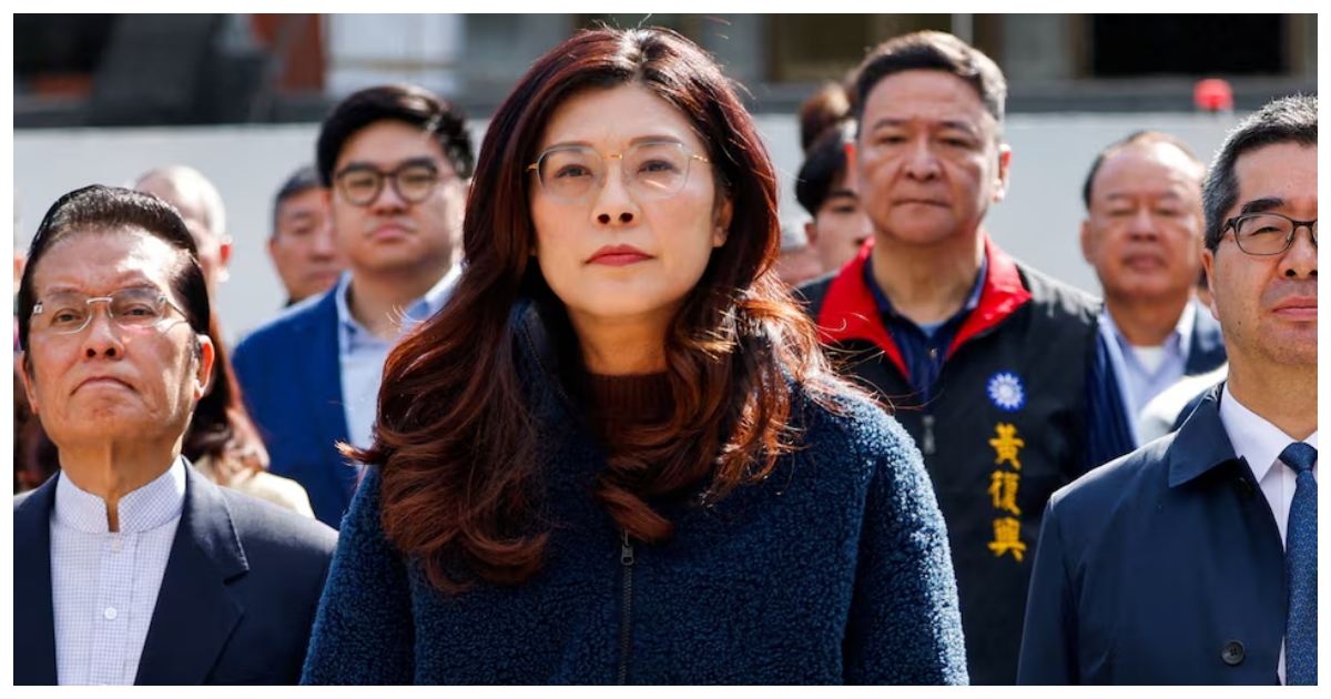 তাইওয়ানের প্রধান বিরোধী দল কুওমিনতাং কেএমটির চেয়ারপারসন চেং লি-উন। ছবি: রয়টার্স