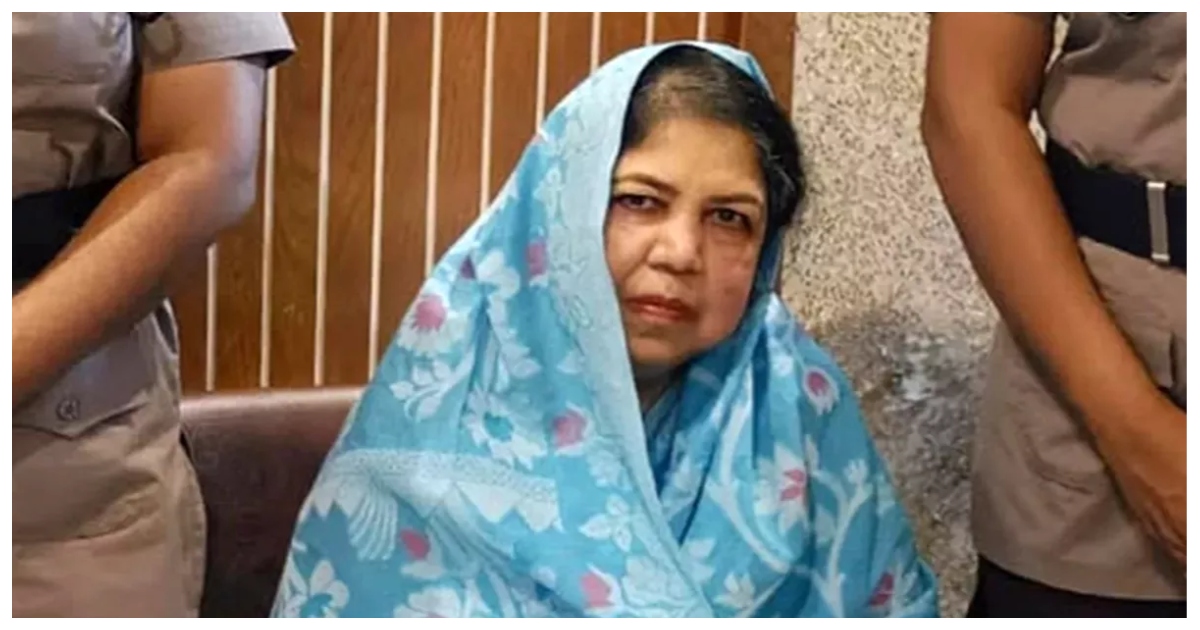 রাজধানীর ধানমণ্ডি এলাকা থেকে আজ মঙ্গলবার ভোরে আটক হন জাতীয় সংসদের সাবেক স্পিকার শিরীন শারমিন চৌধুরী। ছবি: ইউএনবি